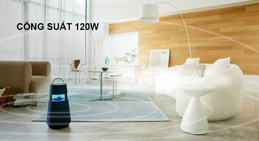 Công suất 120W, bộ driver vững chắc