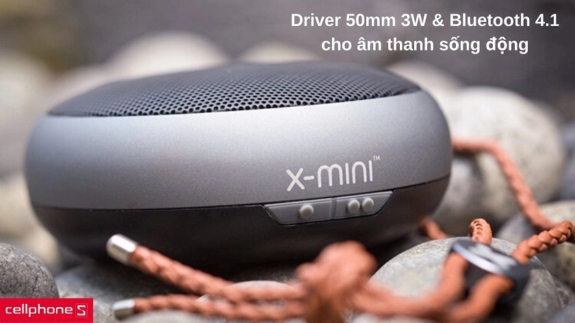 Driver âm thanh 50mm 3W, kết nối Bluetooth 4.1, tích hợp micro đàm thoại
