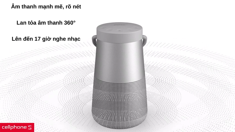 Âm thanh mạnh mẽ sống động khắp 360 độ