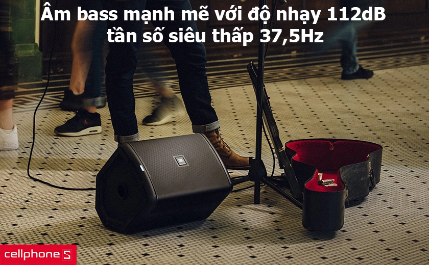 Âm bass mạnh mẽ với độ nhạy 112dB