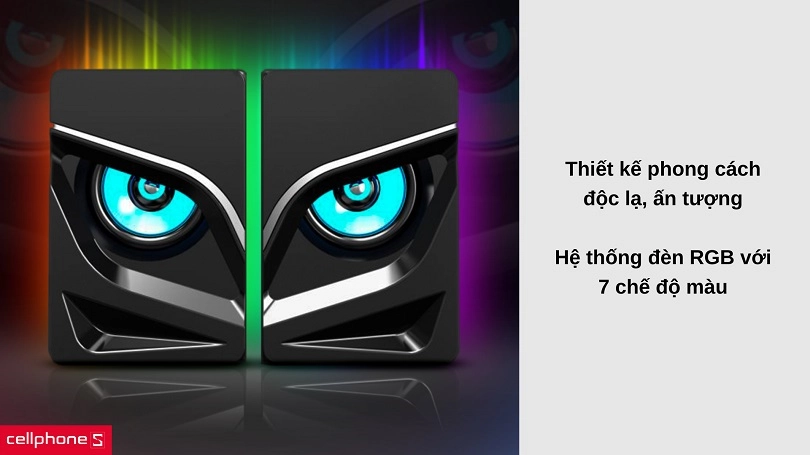 Phong cách độc lạ cùng bộ đèn RGB nổi bật