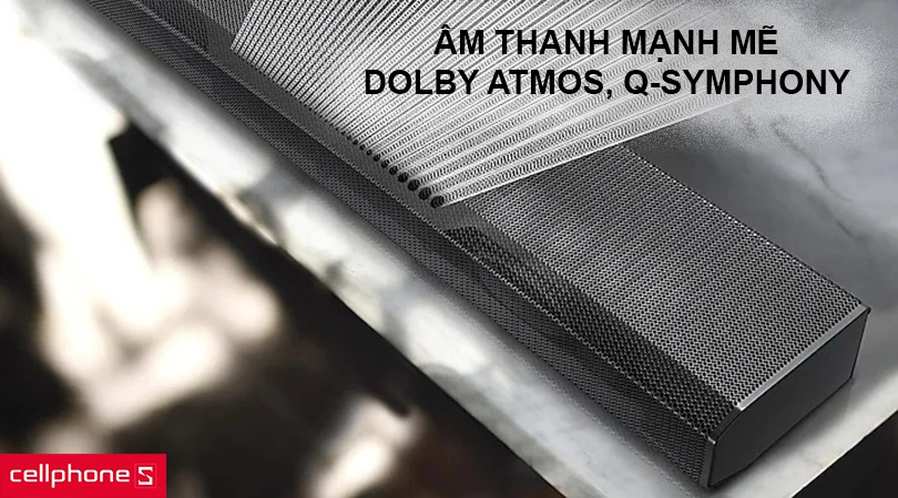 Âm thanh mạnh mẽ với Dolby Atmos, Q-Symphony