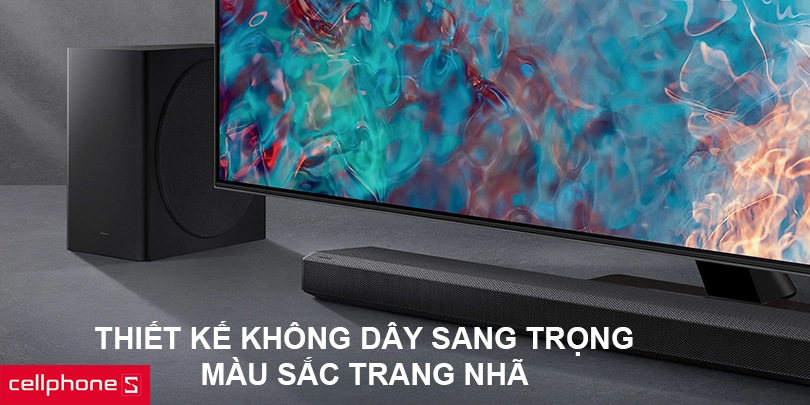 Thiết kế không dây sang trọng, màu sắc trang nhã