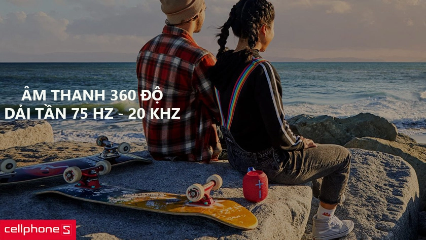 Âm thanh stereo 360 độ, hỗ trợ ghép đôi