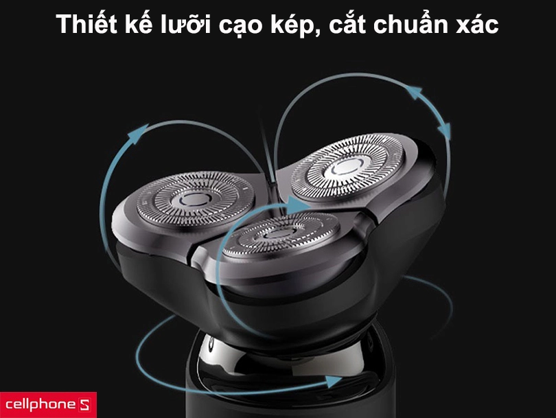 Đánh giá thiết kế lưỡi cạo râu thay thế Xiaomi Mi S500 NUN4131GL