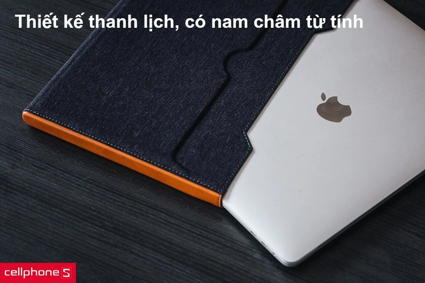 Túi chống sốc Tomtoc Premium Leather cho Macbook Pro/ Air 