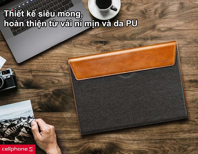 Túi chống sốc Tomtoc Premium Leather Macbook Pro Air 