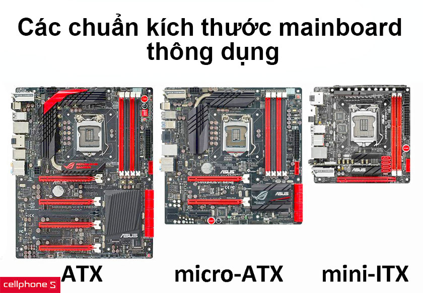 Mainboard có kích thước bao nhiêu?