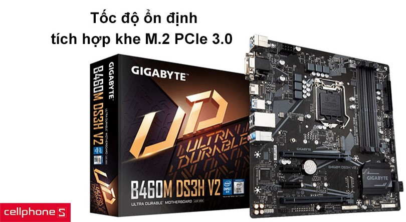 Tốc độ ổn định, tích hợp khe M.2 PCle 3.0