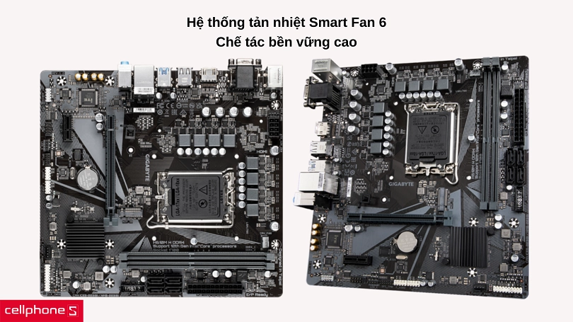 Tản nhiệt công suất thông minh, thiết kế bền vững cao