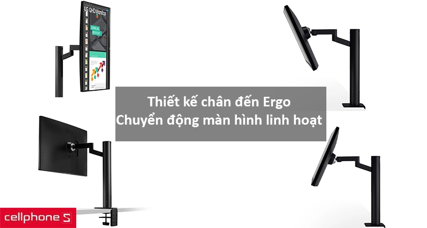 Chân đế công thái học Ergo, tăng năng suất làm việc