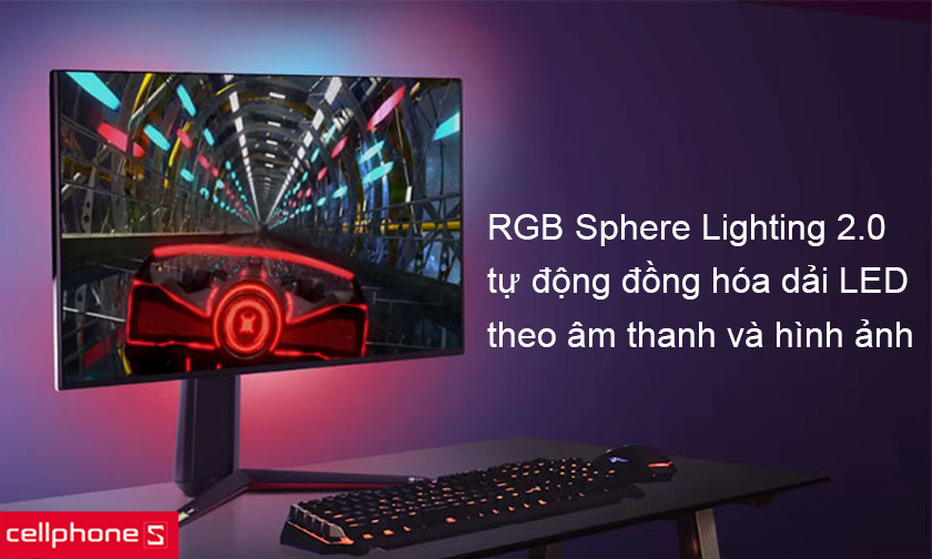 RGB Sphere Lighting 2.0 tự động đồng hóa dải LED với hình ảnh, âm thanh