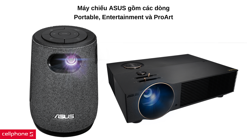 Phân loại dòng sản phẩm máy chiếu ASUS