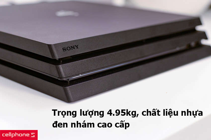 Trọng lượng 4.95kg, chất liệu nhựa đen nhám cao cấp