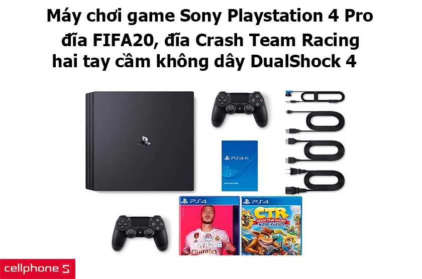 Với phiên bản máy chơi game Sony Playstation 4 Pro 1TB Party Bundle thì sẽ được cung cấp thêm phụ kiện