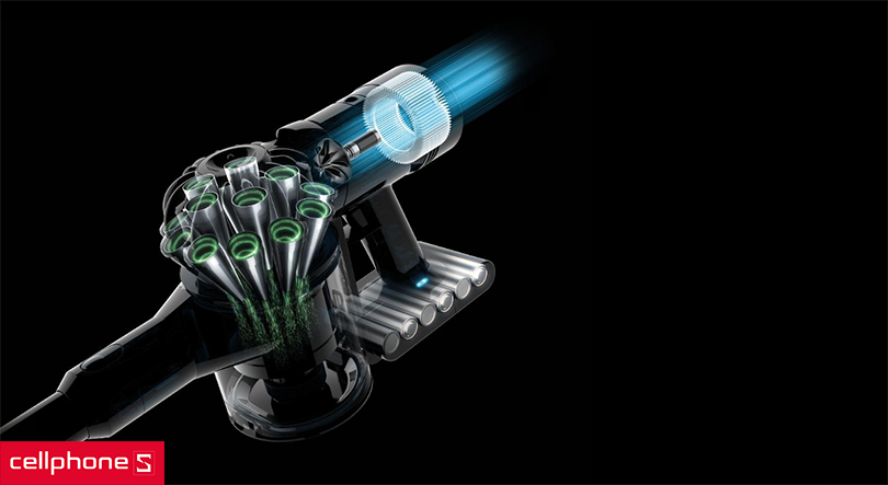 Máy hút bụi cầm tay Dyson V8 Slim Fluffy Plus - Lực hút mạnh mẽ, làm sạch vượt trội