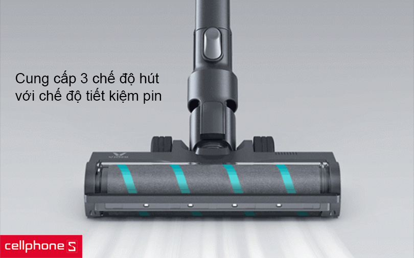 Ba chế độ hút tùy chọn, pin tháo rời sạc pin đơn giản