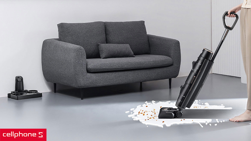 Khả năng làm sạch đến 120m2 trong mỗi lần dọn dẹp