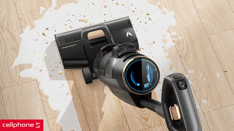 Máy hút bụi lau nhà cầm tay Viomi Cyber - Tiện lợi với bình nước kép và chế độ làm khô thông minh