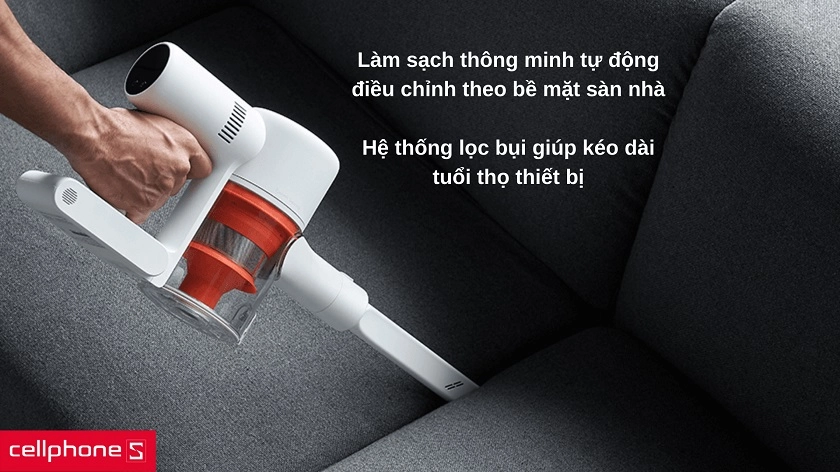 Lực hút 150 AW siêu mạnh với tính năng làm sạch thông minh
