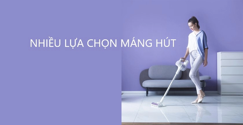 Làm sạch dễ dàng với nhiều lựa chọn máng hút