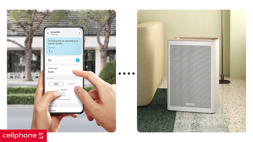 Điều khiển từ xa tiện lợi thông qua ứng dụng trên điện thoại