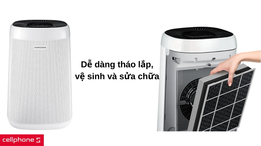 Tháo lắp dễ dàng giúp thuận lợi trong vệ sinh máy lọc