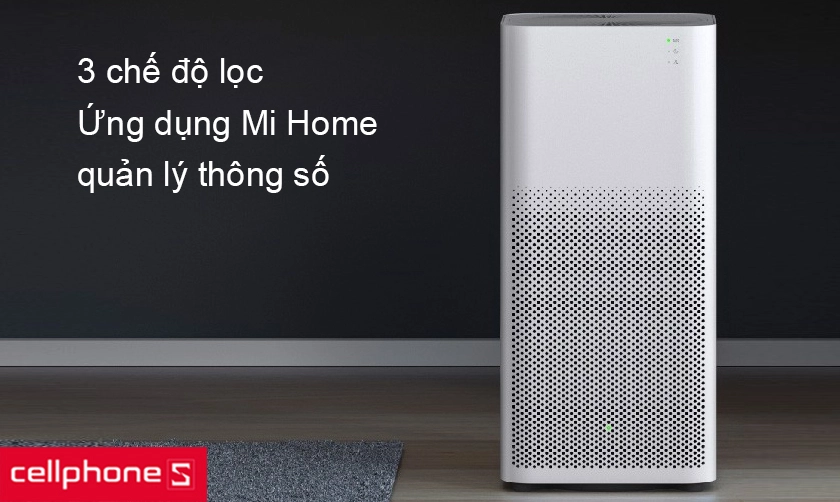 Các chế độ lọc thông minh, ứng dụng Mi Home quản lý thông số dễ dàng