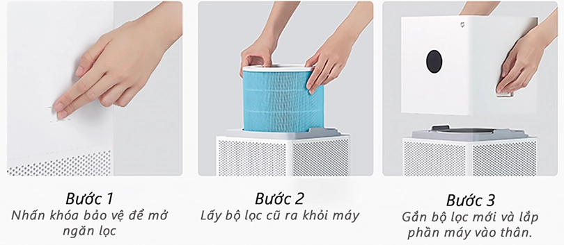 Hướng dẫn thay lõi lọc  Xiaomi Air Purifier 4 Lite