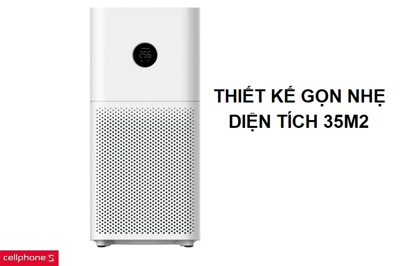 Thiết kế gọn nhẹ, lọc không khí hiệu quả lên đến 106 mét vuông
