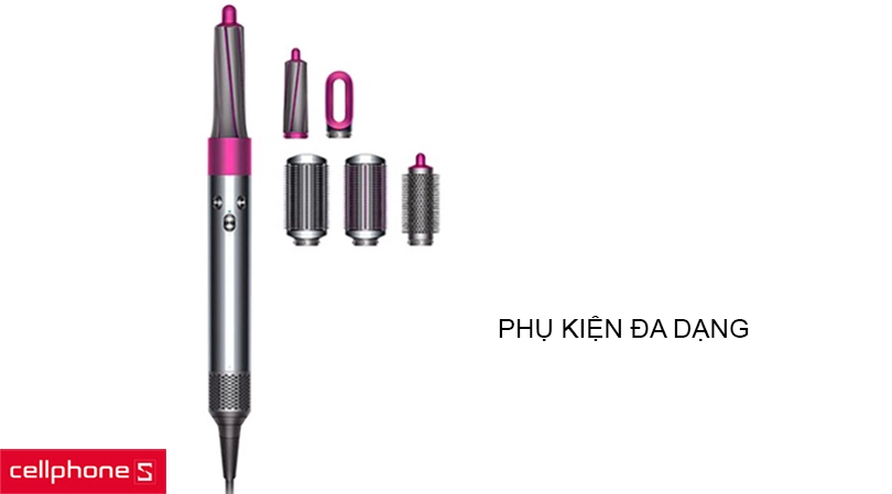 Các phụ kiện bên trong máy tạo kiểu tóc Dyson Airwrap Complete