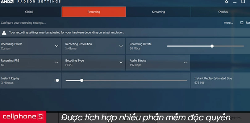 Tích hợp nhiều phần mềm, các ứng dụng độc quyền
