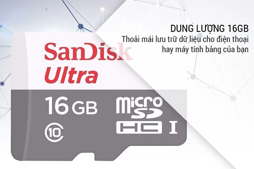 Dung lượng 16GB lưu trữ đa dạng