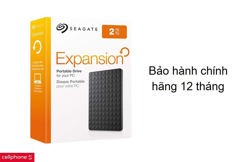 Mua ổ cứng di động Seagate Expansion Portable 2TB 2.5 inch chính hãng giá rẻ tại CellphoneS