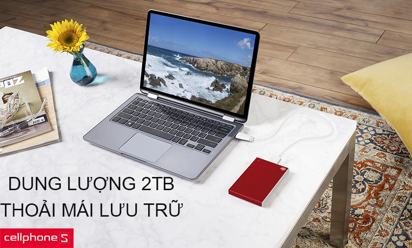 Dung lượng nhớ 2TB cùng tốc độ ghi chép lên đến hơn 179MB/s