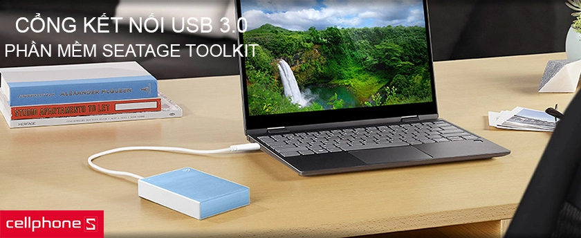 Sao lưu dễ dàng thông qua cổng USB 3.0 cùng phần mềm dashboard tích hợp sẵn