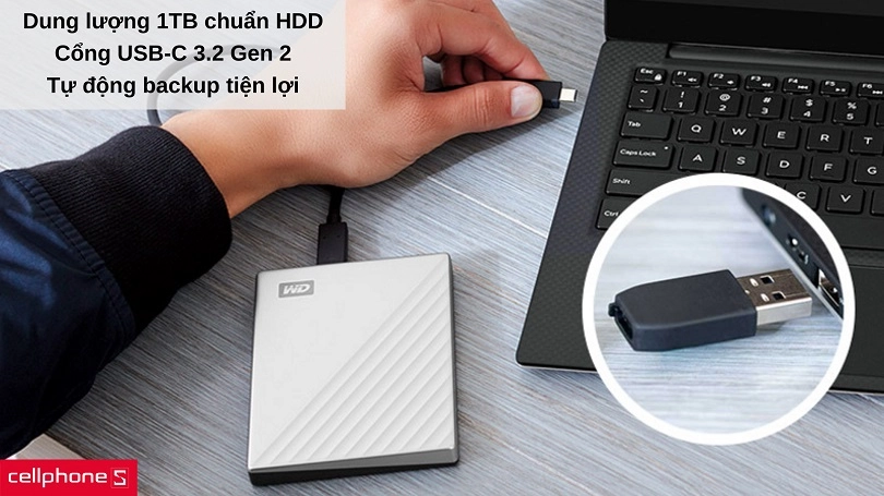 Ổ cứng di động HDD My Passport Ultra 1TB 2.5 inch
