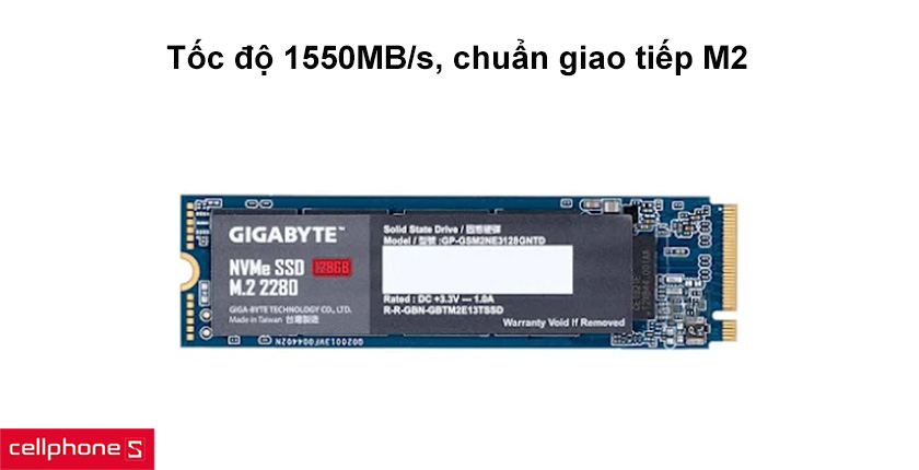 Mạnh hơn 40 lần HDD, chuẩn giao tiếp M2