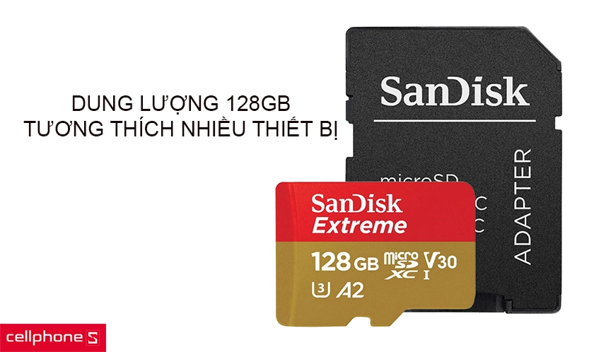 Thẻ nhớ dung lượng lớn, tương thích nhiều thiết bị