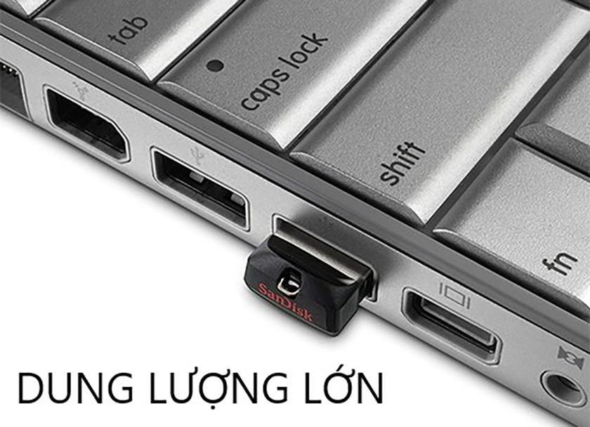 Dung lượng 16GB thoải mái lưu trữ và tốc độ truyền tải nhanh