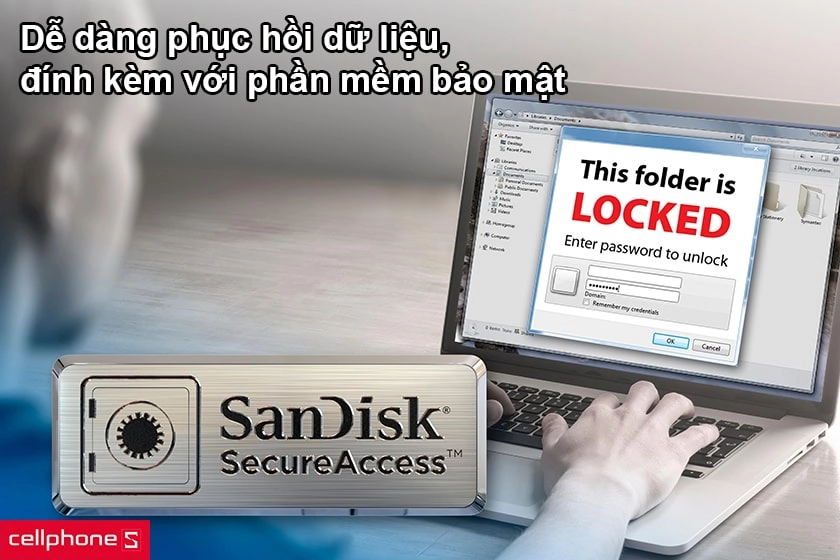 Dễ dàng phục hồi dữ liệu, đính kèm với phần mềm bảo mật