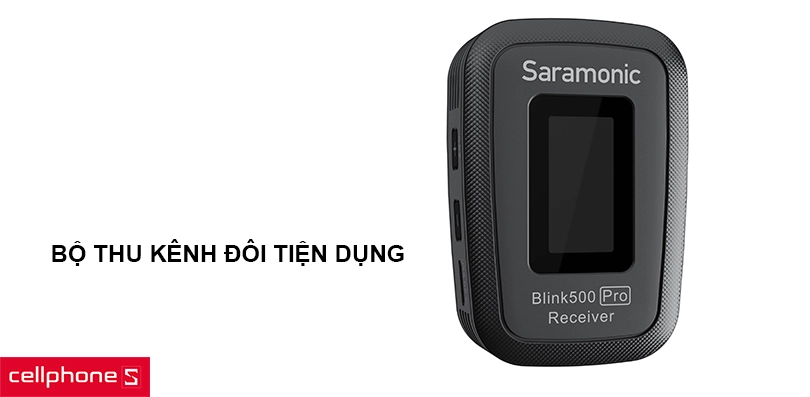 Bộ thu kênh đôi tiện dụng, tích hợp thu âm 1 hoặc 2 người