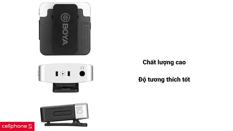 Microphone thu âm không dây Boya By - M1LV - U