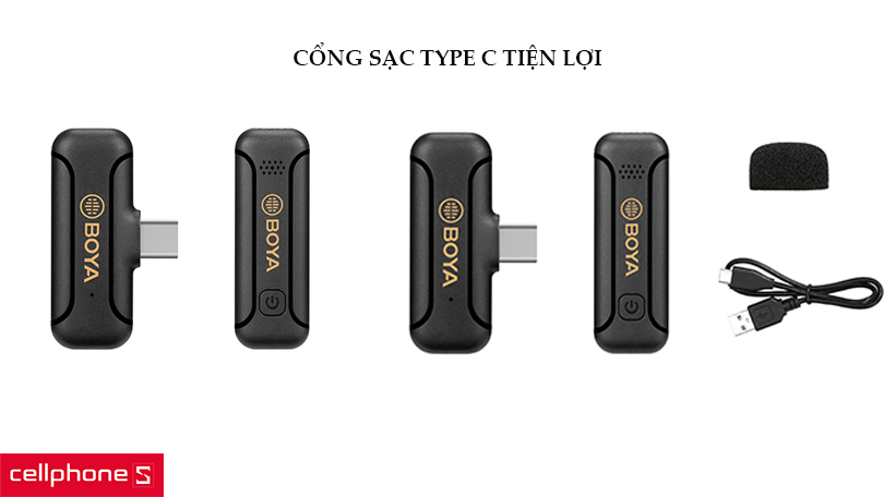 Microphone thu âm không dây BOYA BY-WM3T2-U1