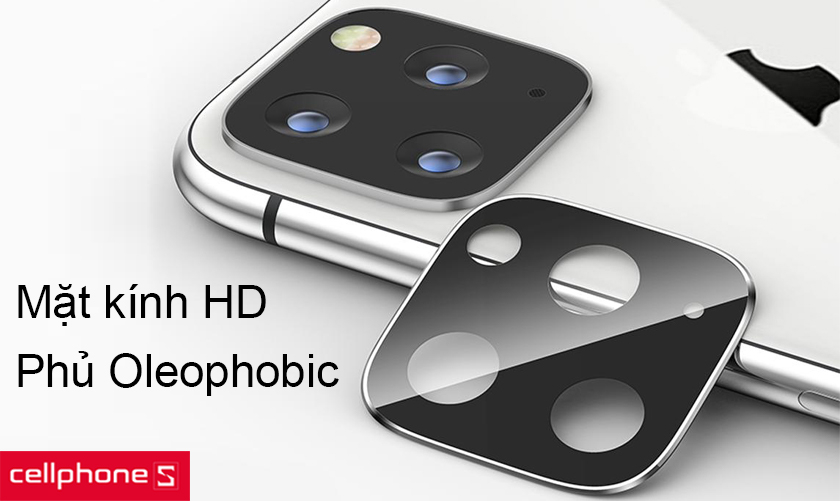 Mặt kính độ trong suốt HD rõ nét và được phủ Oleophobic giảm dấu vân tay