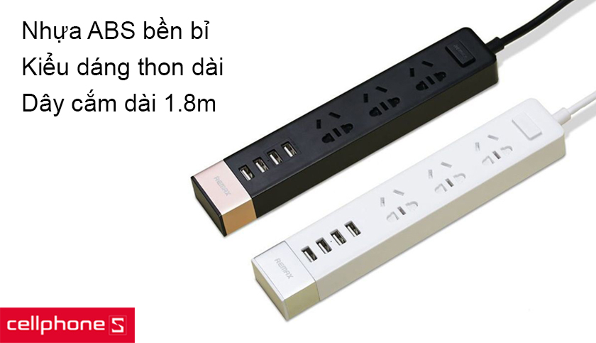 Thiết kế thông minh theo chuẩn châu Âu, vỏ nhựa ABS