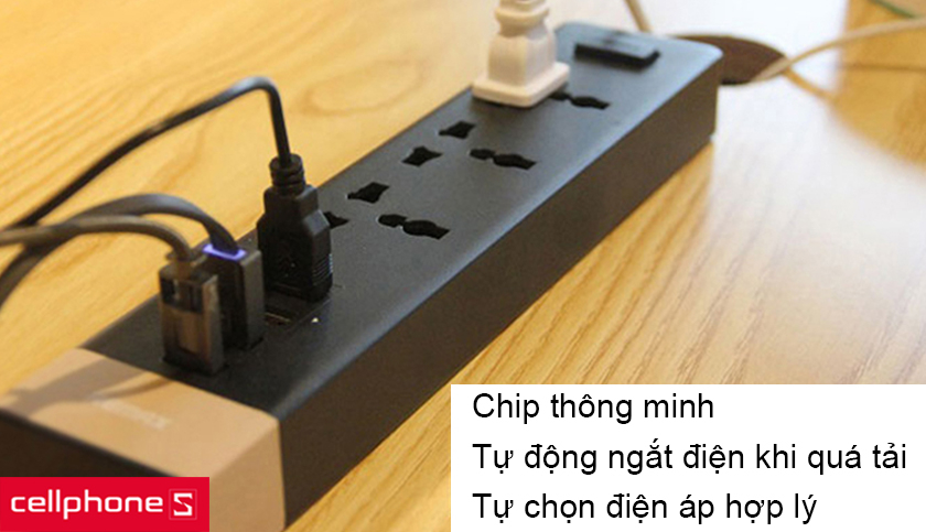 Chip thông minh cân bằng nguồn điện, tự động ngắt nguồn điện khi quá tải