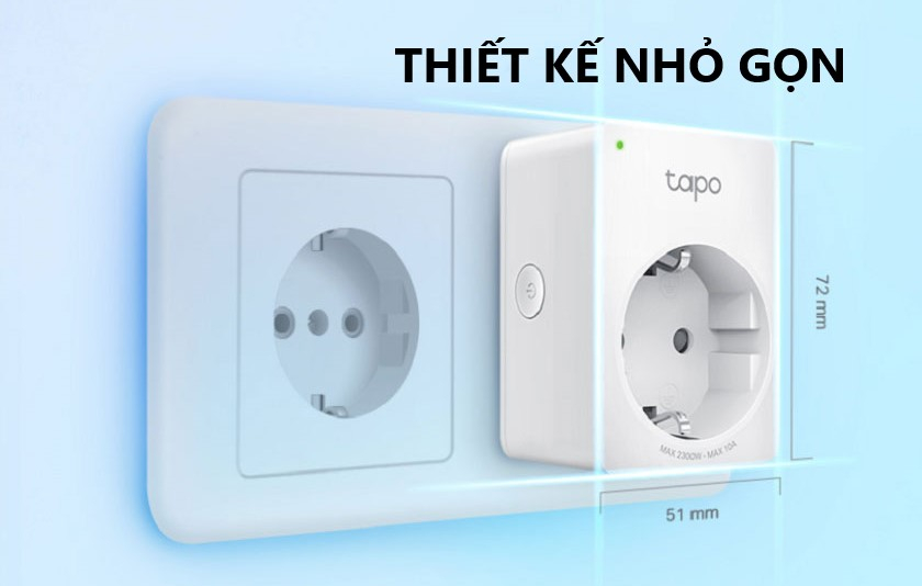 Thiết kế nhỏ gọn, phù hợp nhiều không gian nhà