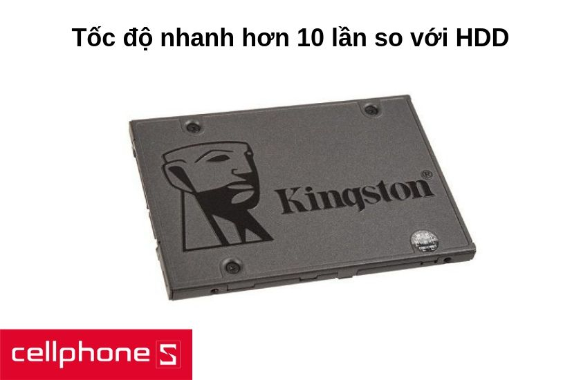 tăng hiệu suất tối đa của máy tính nhanh hơn 10 lần so với ổ cứng truyền thống