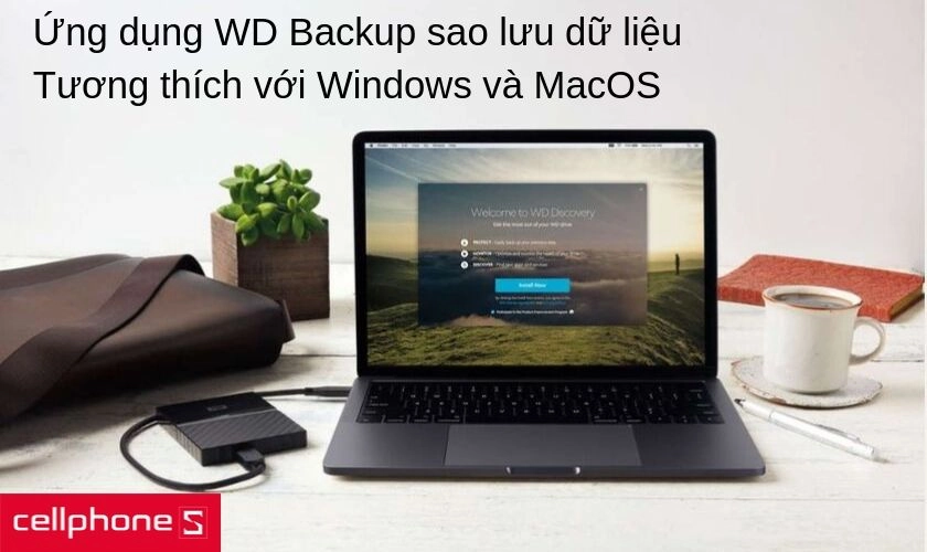 Nhiều tính năng thông minh với bộ ba phần mềm WD Backup, WD Security và WD Drive Utilities